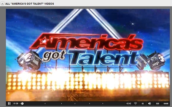 Vi ser på NBC og Americas Got Talent fra Europa