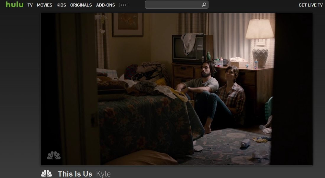Here we are streaming This Is Us, the NBC series, on Hulu!