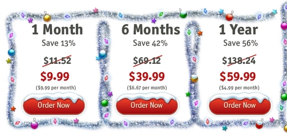 HideMyAss Christmas discounts