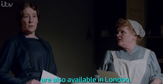 Downtown Abbey with subtitles