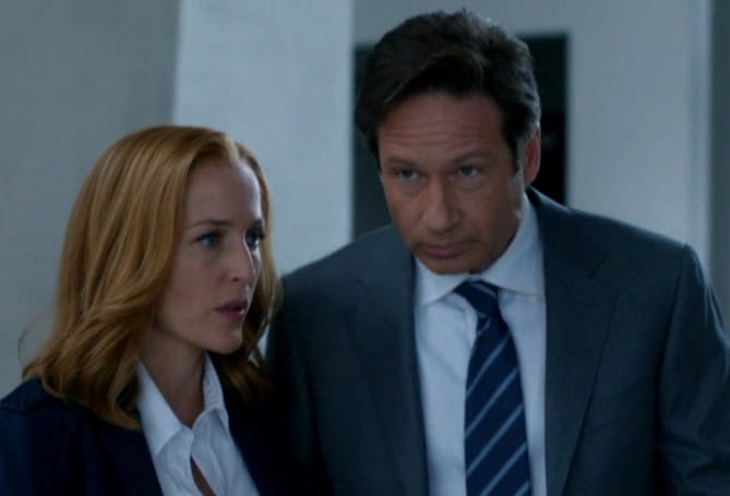 Dana Scully and Fox Mulder on X-Files