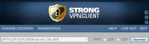 StrongVPN satt opp til norsk server
