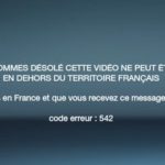 M6 error message - not available from outside France