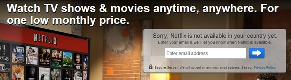 Netflix unavailable in Germany