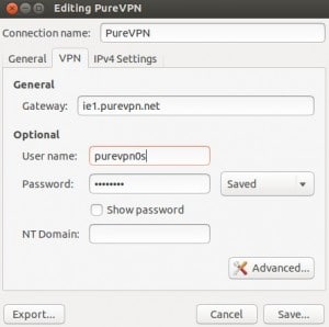 PureVPN in Ubuntu