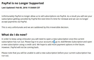 PayPal and Unlocator