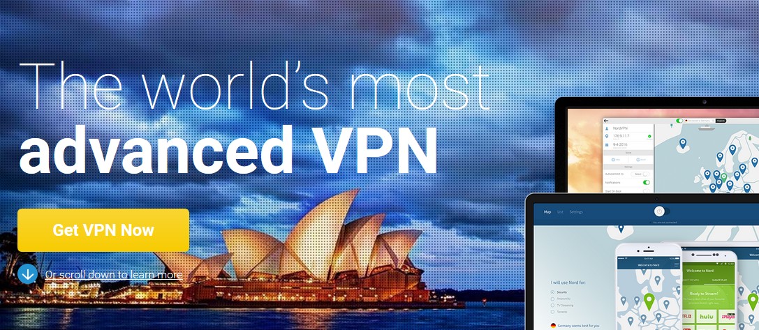 If you visit the NordVPN website in Australia you will see the beautiful opera house in Sydney!