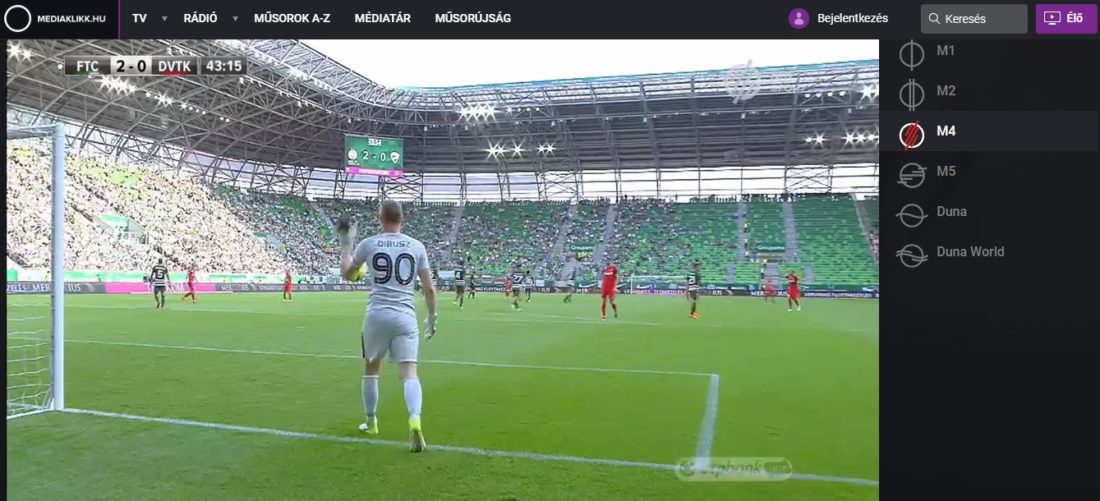 Vi ser fotball på M4 i Ungarn