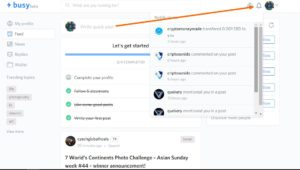 Get notifications whenever you are mentioned on Steemit on Busy.org