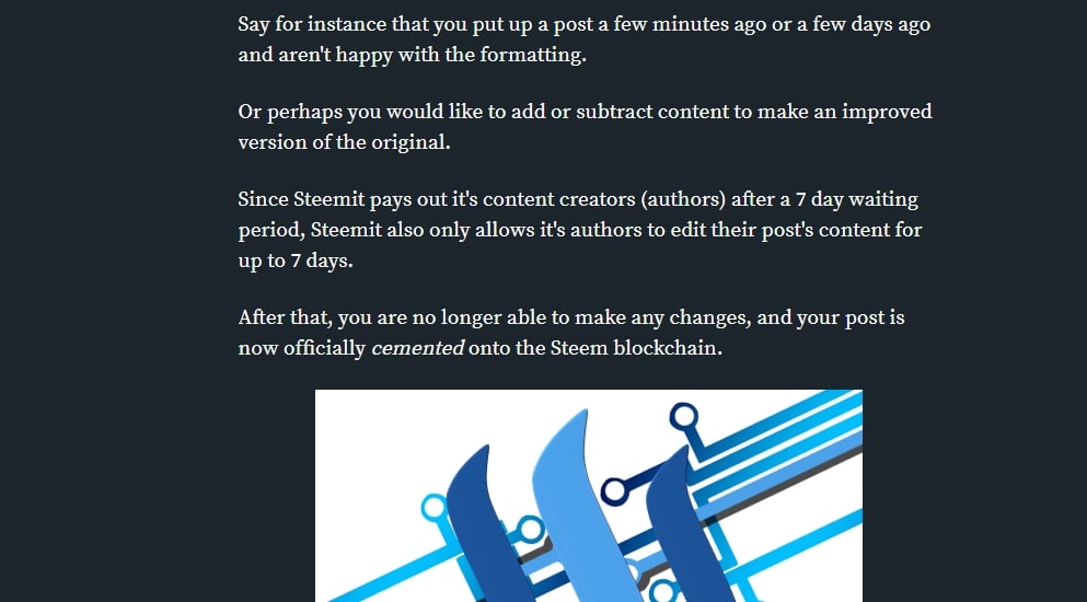 For how long can you change and delete Steemit posts - Click the image for the full article
