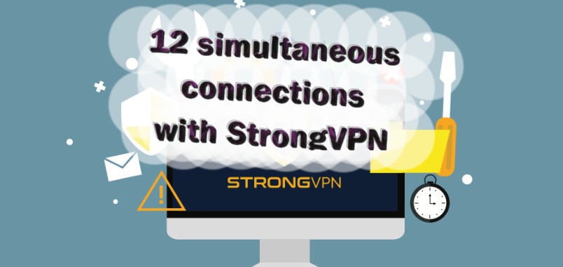 StrongVPN information and 12 connections