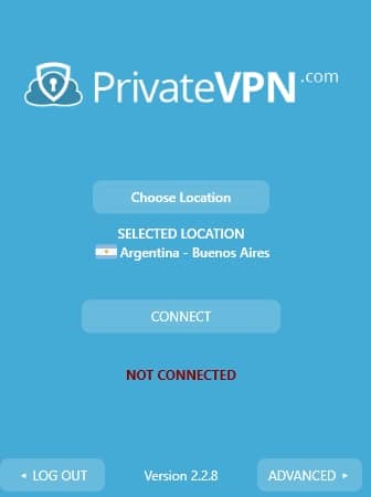The new PrivateVPN application for Windows