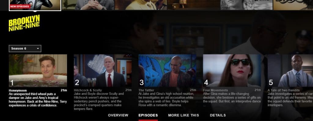 Brooklyn Nine-Nine sesong seks på nettet, ekke det stilig? Og på Netflix da...