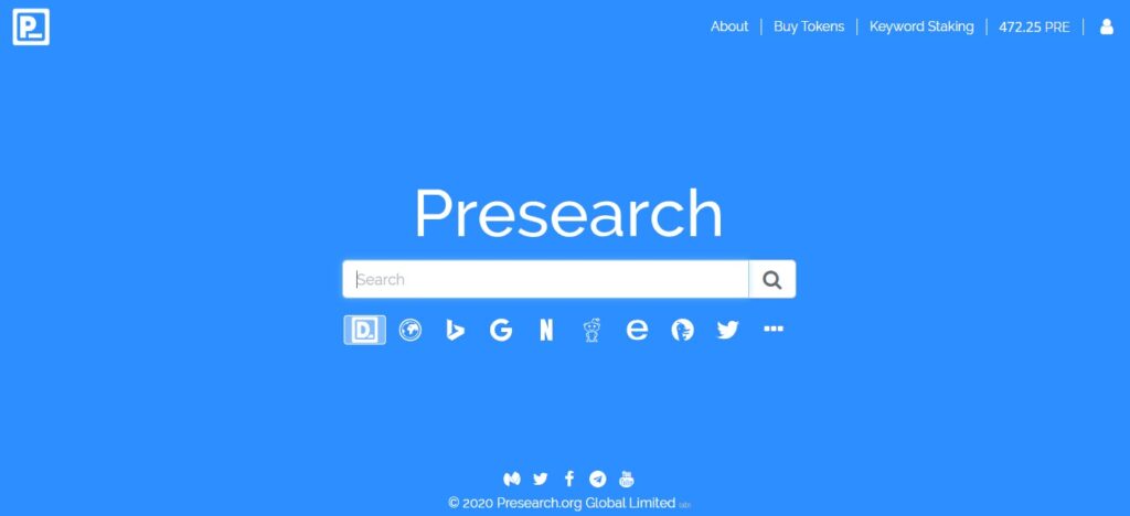 Presearch no longer rewards you for searching with Google and Bing!