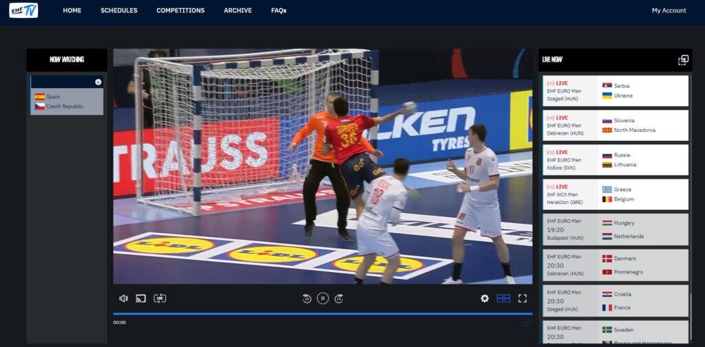 live stream handball european championship online