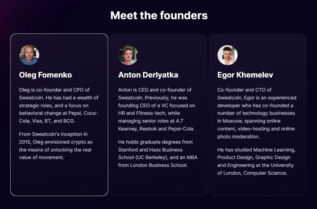 sweatcoin founders