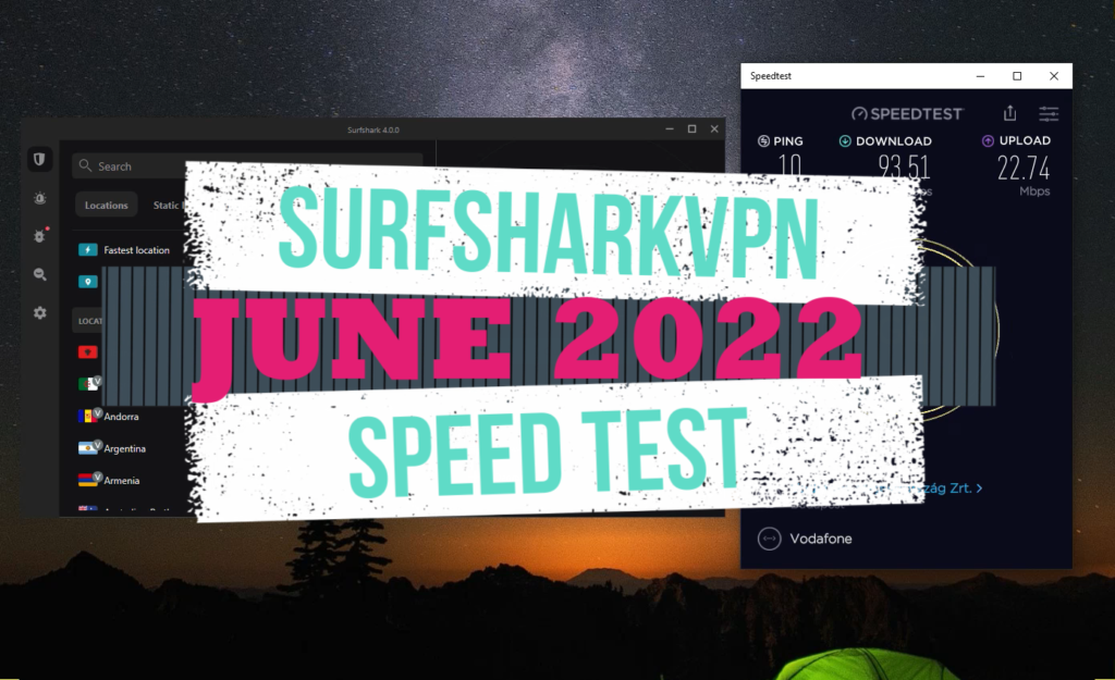 Vil Surfshark bremse din internetforbindelse (hastighedstest juni 2022)?