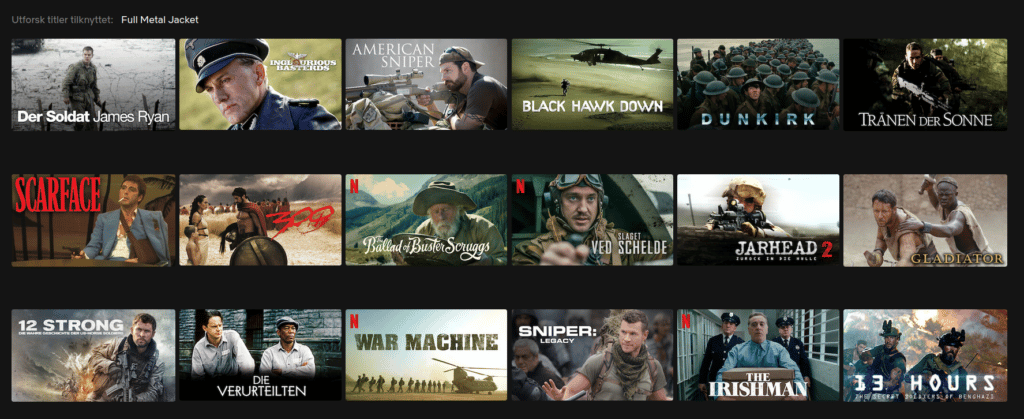 películas de guerra en Netflix