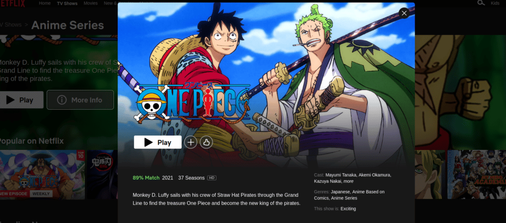 One Piece auf Netflix Streaming 37 Staffel