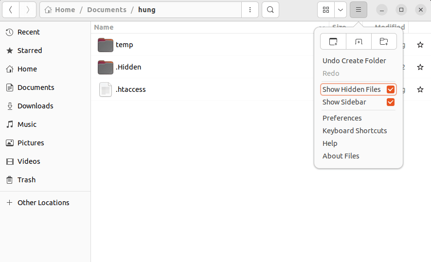 How to hide files/directories in the Ubuntu command line/terminal window? How to show hidden files/directories?