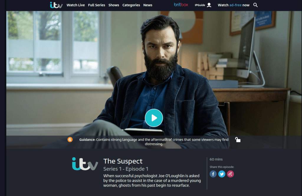 Смотреть Подозреваемый онлайн (сериал ITV 2022)