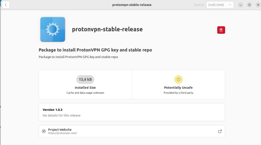 Installazione di ProtonVPN Linux