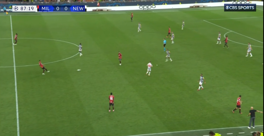 AC Mailand vs Newcastle - Champions League