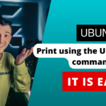 Print in Ubuntu command line