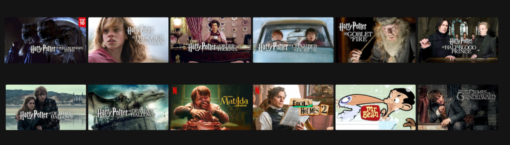 (en) Harry Potter på Netflix